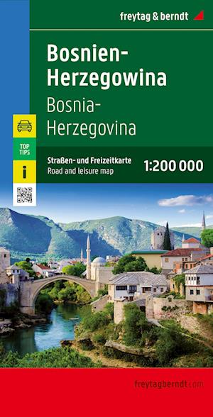 Cover for Freytag &amp; Berndt · Freytag &amp; Berndt Road Map: Bosnia-Herzegovina (Inbunden Bok) (2023)