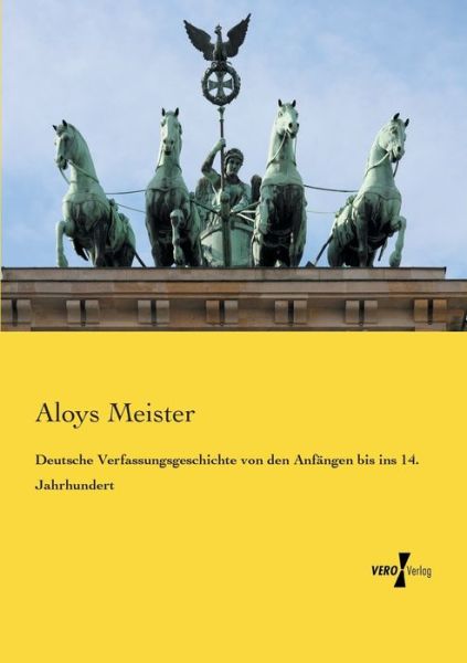 Cover for Meister · Deutsche Verfassungsgeschichte (Book) (2019)