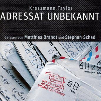 Cover for Matthias Brandt · Adressat Unbekannt (CD) (2013)