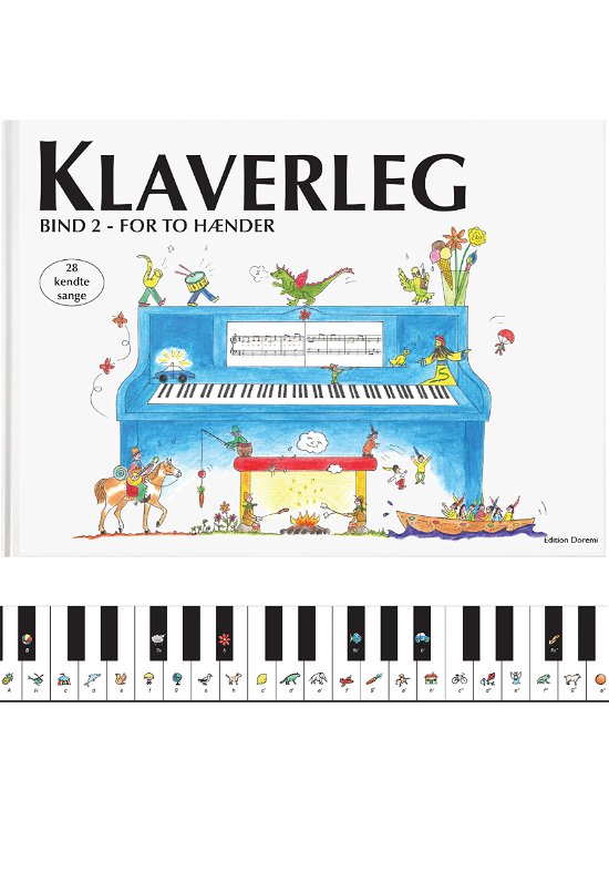 Cover for Pernille Holm Kofod · Klaverleg: Klaverleg bind 2 - for to hænder (blå) (Hardcover Book) [2th edição] (2020)