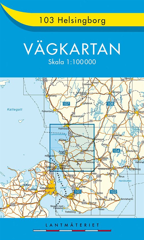 Cover for Kartförlaget · Vägkartan: Helsingborg 1:100 000 (Hardcover bog) (2016)