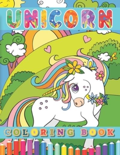 Cover for Barkoun Press · Unicorn Coloring Book (Paperback Book) (2021)