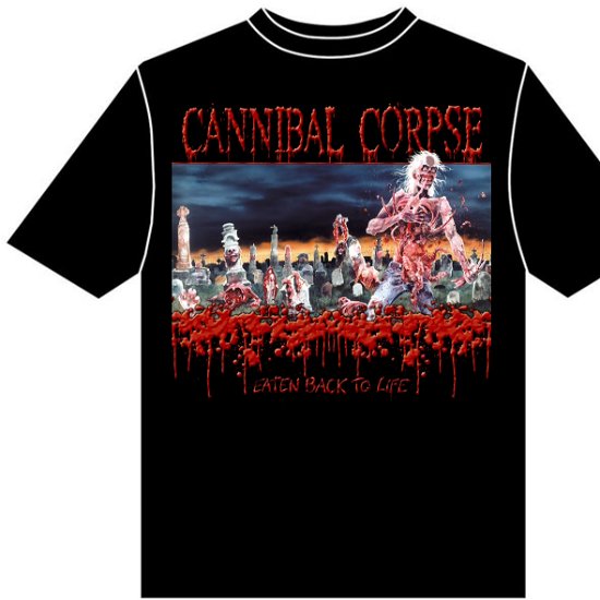 Cover for Cannibal Corpse · Eaten Back to Life (T-shirt) [size XXL] [Black edition] (2008)