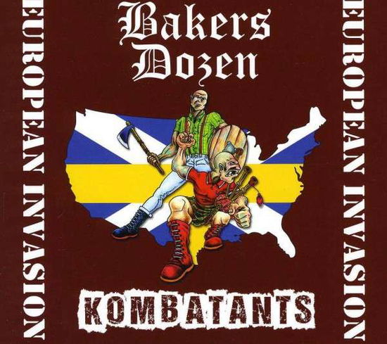 Cover for Bakers Dozen / Kombatants · European Invasion Split (CD) [Digipack] (2013)