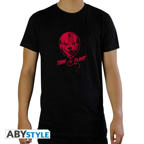 It: Time To Float Black Basic (T-Shirt Unisex Tg. L) - T-Shirt Männer - Merchandise - ABYstyle - 3665361023036 - 7. februar 2019