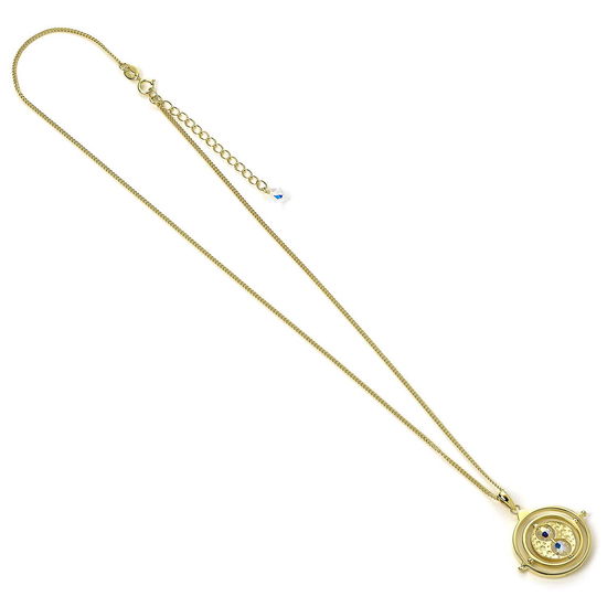 Sterling Silver Gold Plated Time Turner Embellished With Swarovski Crystals (Necklace / Collana) - Harry Potter: The Carat Shop - Koopwaar -  - 5055583428036 - 