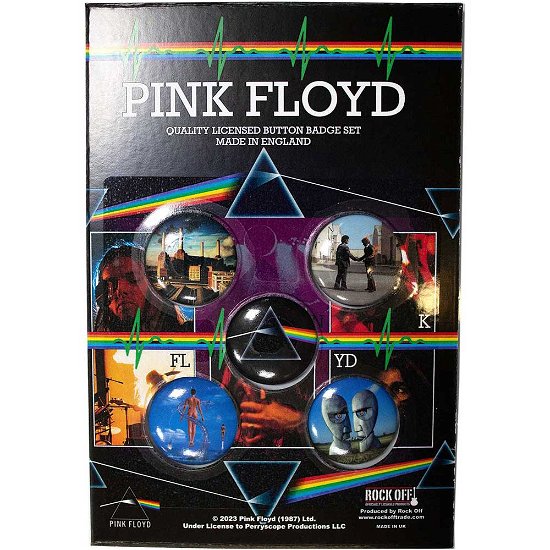 Pink Floyd Button Badge Pack: Album Covers - Pink Floyd - Koopwaar -  - 5056737248036 - 