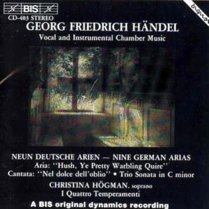 Nine German Arias (I Quattro Temperamenti. Bergman. Hogman) - Hogman.christina - Musik - BIS - 7318590004036 - 25. März 1994