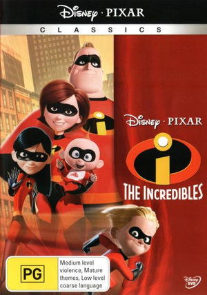 Cover for Nelson, Craig T., Hunter, Holly, Jackson, Samuel L., Lee, Jason, Louis, Dominique, Newton, Teddy · The Incredibles (Disney Pixar Classics) (DVD) (2013)