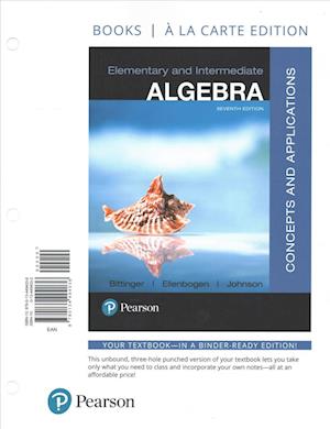 Cover for Marvin L. Bittinger · Elementary and Intermediate Algebra Concepts and Applications, Books a la Carte Edition (Book) (2017)