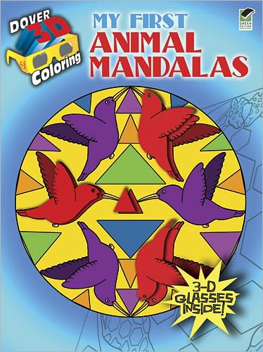 Cover for Anna Pomaska · 3-D Coloring - My First Animal Mandalas - Dover 3-D Coloring Book (Paperback Book) (2011)