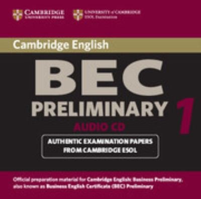 Cover for University of Cambridge Local Examinations Syndicate · Cambridge BEC Preliminary Audio CD: Practice Tests from the University of Cambridge Local Examinations Syndicate - BEC Practice Tests (Audiobook (CD)) (2002)