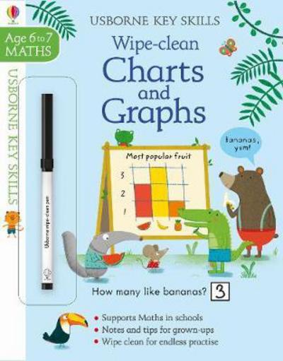 Cover for Holly Bathie · Wipe-Clean Charts &amp; Graphs 6-7 - Key Skills (Paperback Book) (2018)