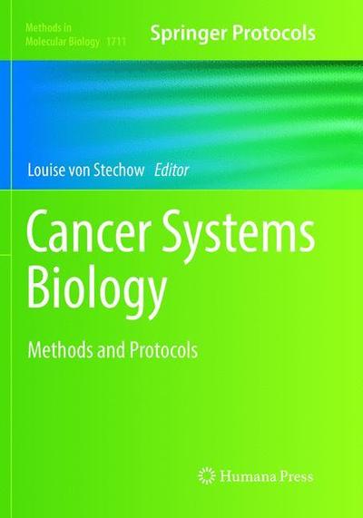 Cover for Cancer Systems Biology (Book) [Softcover reprint of the original 1st ed. 2018 edition] (2019)