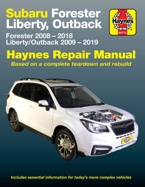 Cover for Haynes Publishing · Subaru Forester 2008-2018 Liberty, Outback 2009- - 2019 (Paperback Book) (2017)