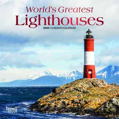 Cover for Browntrout · World's Greatest Lighthouses 2023 Mini 7x7 Foil (Calendar) (2023)