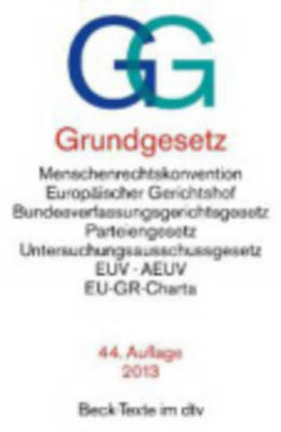 Cover for Various authors · Dtv Tb.05003 Grundgesetz (Gg) (Buch) (2017)