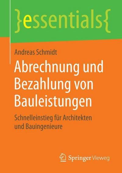 Cover for Schmidt · Abrechnung und Bezahlung von Ba (Bog) (2016)