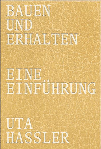 Cover for Hassler · Bauen und Erhalten (Book) (2020)