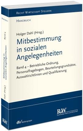 Cover for Holger Dahl · Mitbestimmung in sozialen Angelegenheiten, Band 4 (Pocketbok) (2022)