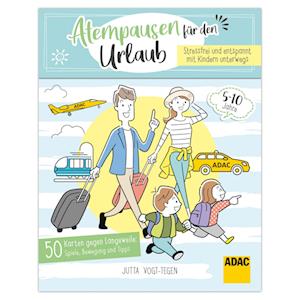 Cover for Jutta Vogt-Tegen · ADAC Atempausen für den Urlaub - Stressfrei und entspannt mit Kindern unterwegs - 50 Karten gegen Langeweile (Book) (2023)