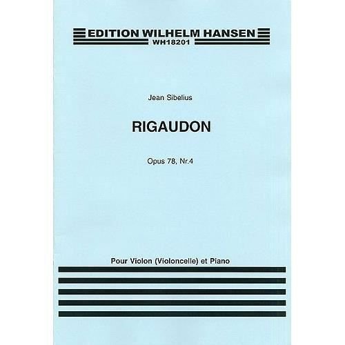 Jean Sibelius: Rigaudon Op.78 No.4 - Jean Sibelius - Books -  - 9788759851036 - 2015