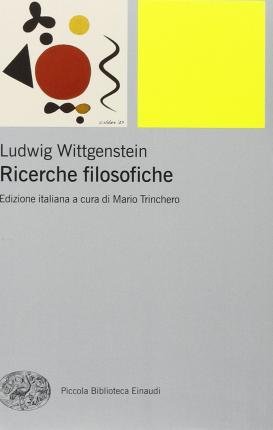 Cover for Ludwig Wittgenstein · Ricerche Filosofiche (Buch)