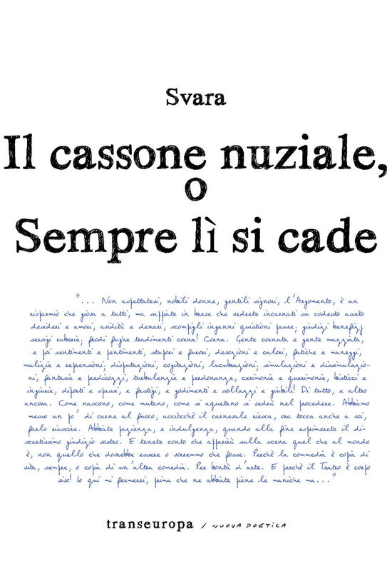 Cover for Svara · Il Cassone Nuziale O Sempre Li Si Cade (Book)