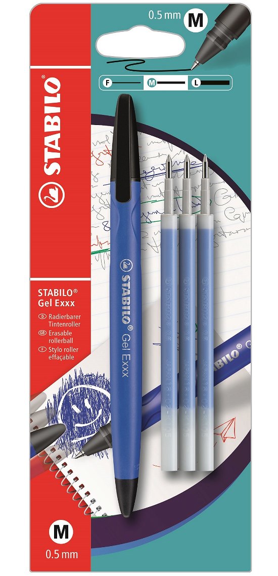 Cover for Stabilo · Stabilo - STABILO Gel Exxx Blauw met 3 Navullingen (Leketøy) (2019)