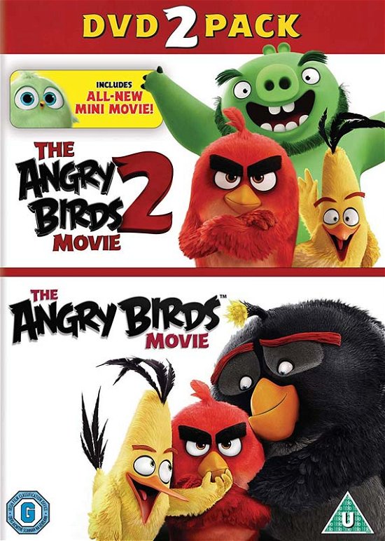 Cover for Angry Birds Movie 1&amp;2 (The) (2 · The Angry Birds Movie 1 / The Angry Bird Movie 2 (DVD) (2019)