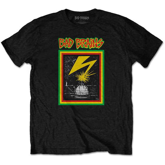 Cover for Bad Brains · Bad Brains Unisex T-Shirt: Capitol Strike (Black) (T-shirt) [size M] [Black - Unisex edition] (2021)