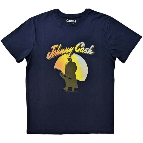 Johnny Cash · Johnny Cash Unisex T-Shirt: Walking Guitar (T-shirt) [size L]