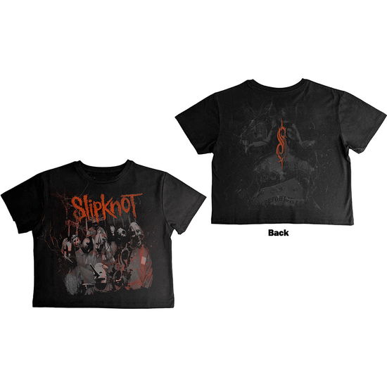 Cover for Slipknot · Slipknot Ladies Crop Top: Ouija Belt (Black) (Back Print) (Bekleidung) [size XS] (2024)