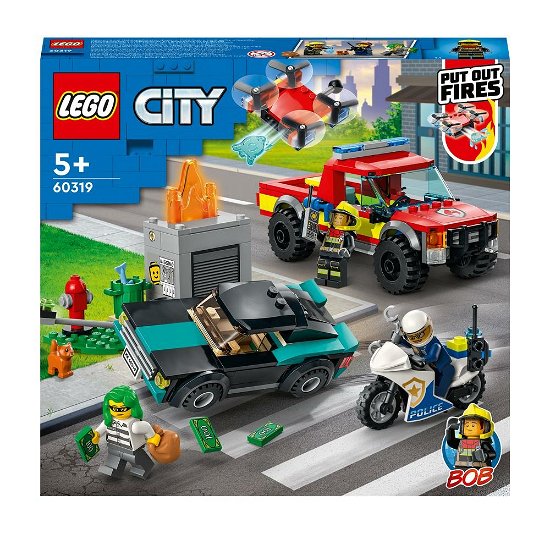 Cover for Lego · Brandweer en politie achtervolging Lego (60319) (Legetøj)