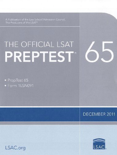 Cover for Law School Admission Council · The Official Lsat Preptest 65: (Dec. 2011 Lsat) (Paperback Book) (2012)