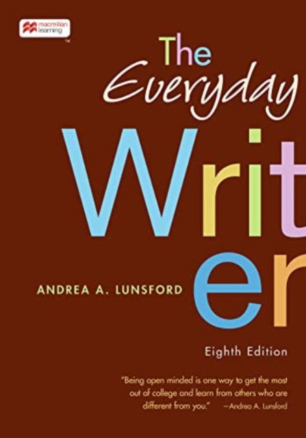 Cover for Andrea A. Lunsford · The Everyday Writer (Spiralbuch) [Eighth edition] (2022)