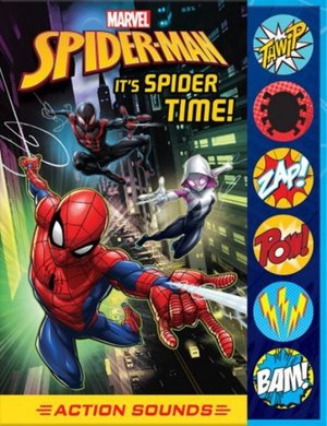 Cover for PI Kids · Marvel Spider-Man: It's Spider Time! Action Sounds Sound Book (Hardcover Book) (2021)