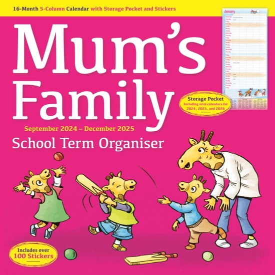 Cover for Carousel Calendars · Mums Family Organiser Planner Wall Calendar 2025 (Paperback Book) (2024)