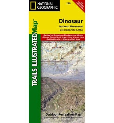 Cover for National Geographic Maps · Dinosaur National Monument: Trails Illustrated National Parks (Kort) [2023rd edition] (2023)