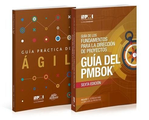 Cover for Project Management Institute · Guaa de los Fundamentos Para la Direccian de Proyectos (guaa del PMBOK) y Guaa practica de agil (Spanish edition of A guide to the Project Management Body of Knowledge (PMBOK guide) &amp; Agile practice guide bundle) (Paperback Book) [Spanish, 6 Revised edition] (2018)