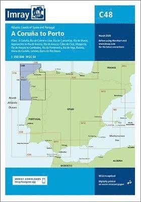 Cover for Imray · Imray Chart C48: A Coruna to Porto - C Series (Landkarten) [New edition] (2020)