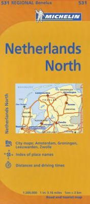 Michelin Netherlands: North Map 531 (Maps / Regional (Michelin)) - Michelin Travel & Lifestyle - Książki - Michelin Travel & Lifestyle - 9782067175037 - 29 grudnia 2017