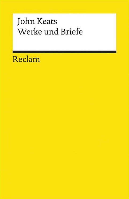 Cover for John Keats · Reclam UB 09403 Keats.Werke u.Briefe (Bog)
