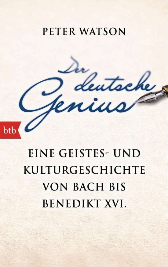 Cover for Peter Watson · Btb.74803 Watson.der Deutsche Genius (Book)