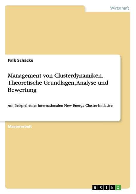 Cover for Schacke · Management von Clusterdynamiken (Book) [German edition] (2015)