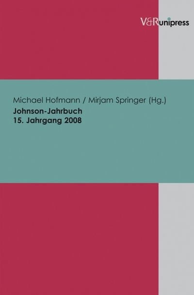 Johnson-Jahrbuch Bd. 15 / 2008 - Michael Hofmann - Books - V&R Unipress - 9783899717037 - December 1, 2009