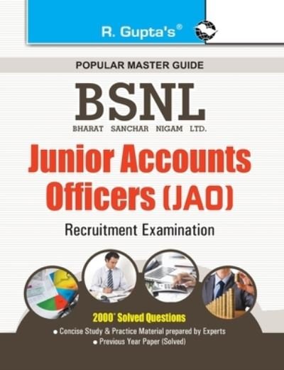 Cover for Rph Editorial Board · Bsnl Jao Junior Accounts Officers Guide (Paperback Book) (2020)