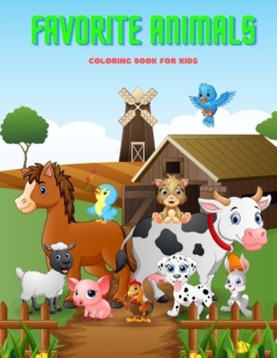 Cover for Michael Richards · FAVORITE ANIMALS - Coloring Book For Kids (Paperback Book) (2020)