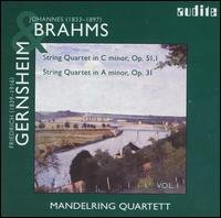 Cover for Brahms / Gernsheim / Mandelring Quartett · String Quartets (CD) (2004)