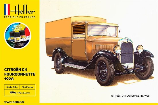 1/24 Starter Kit Citroen C4 Fourgonnette 1928 - Heller - Merchandise - MAPED HELLER JOUSTRA - 3279510567038 - 